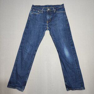 Levi's 504 jeans men's size W30 X L30 ink blue colour straight leg slim denim